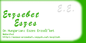 erzsebet eszes business card